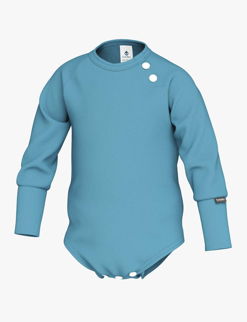 Ribbed Bodysuit with Long Sleeves GIANNA - Image 10