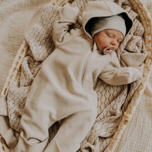 Merino wool baby romper MILO