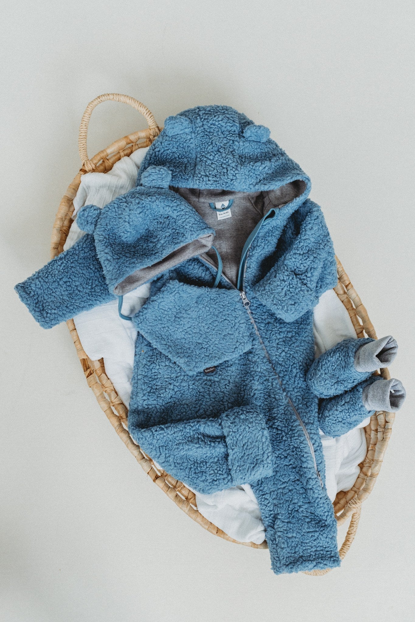 Merino Wool Lined Baby Overall TEDDY - Image 10